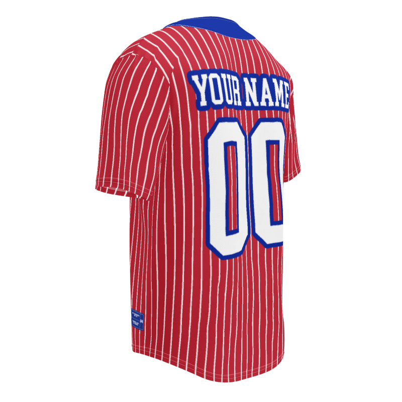 Red Custom Baseball Jersey