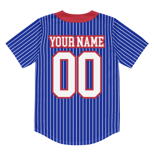 Blue Custom Baseball Jersey